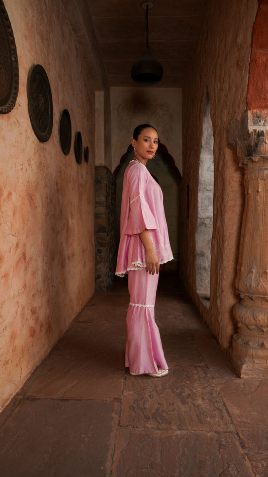 Pink Carnation Kurta Set