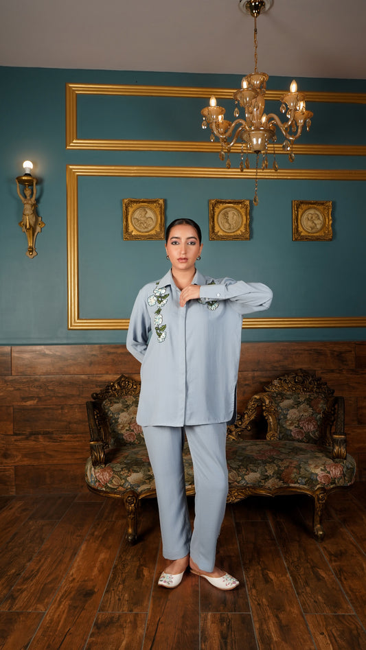 Cloud waltz blue co-ord set