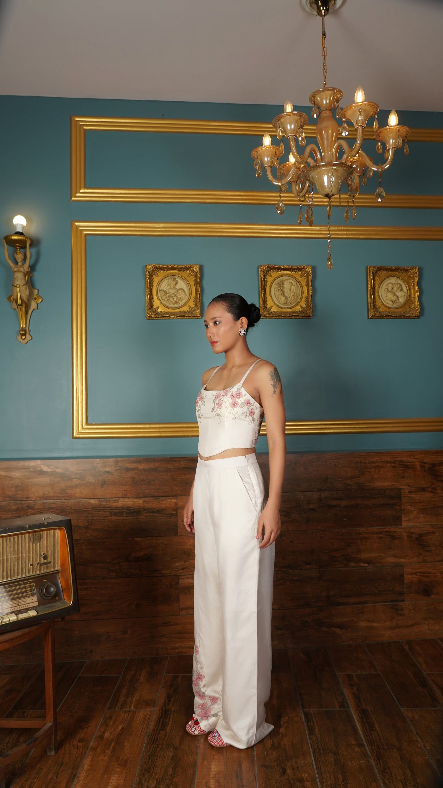 Pale blush painted co-ord