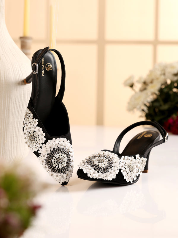 Pearl Bloom Peep Toe