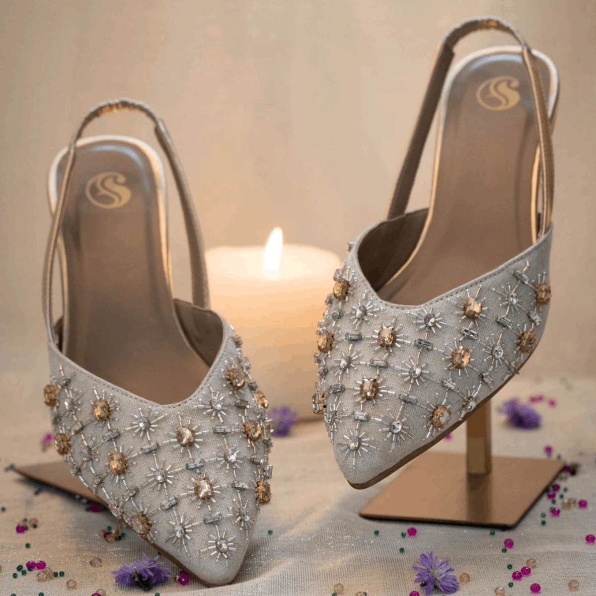 Ladies sales heeled mules