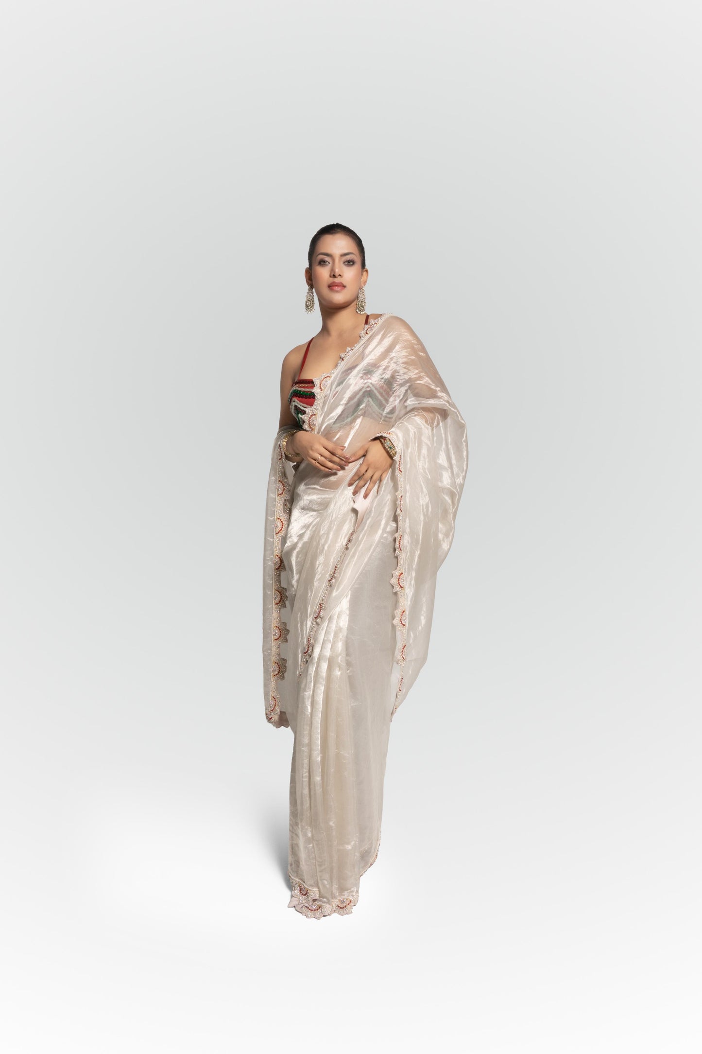 The Pearl Cent Saree