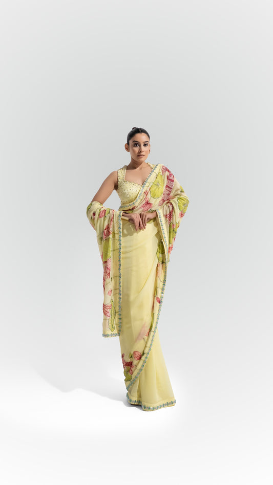 The Yellow Maya Saree