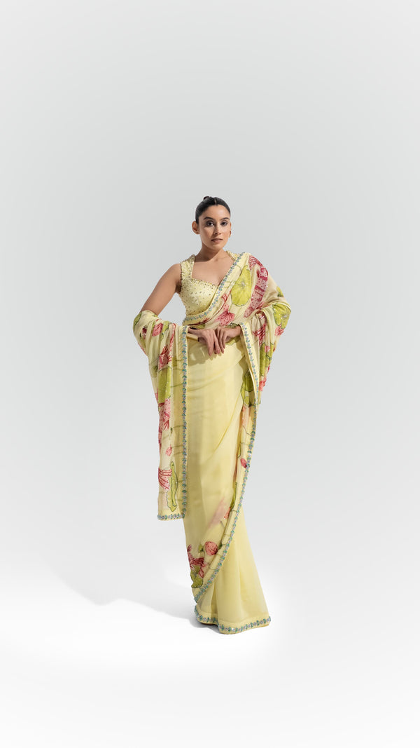The Yellow Maya Saree
