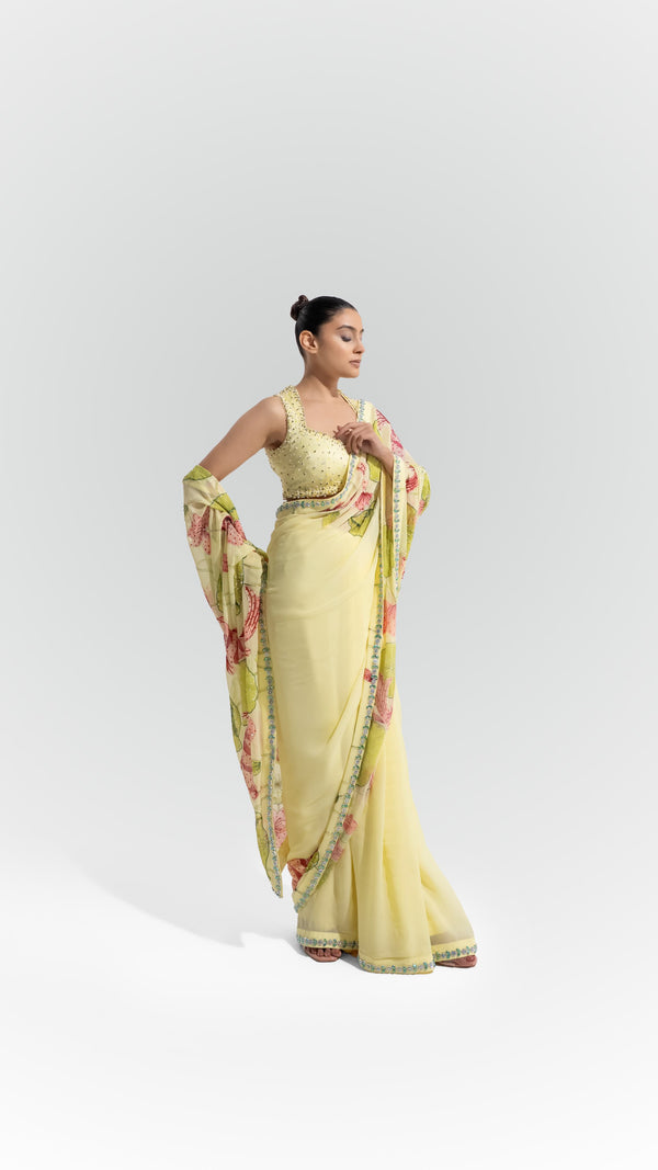 The Yellow Maya Saree