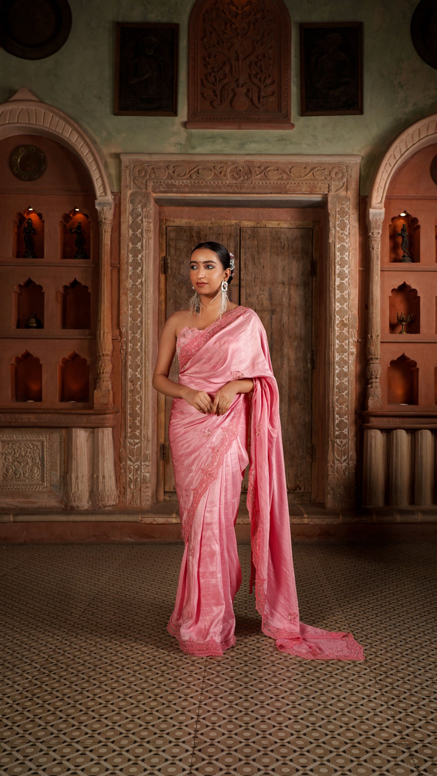 Flaky Silk Saree