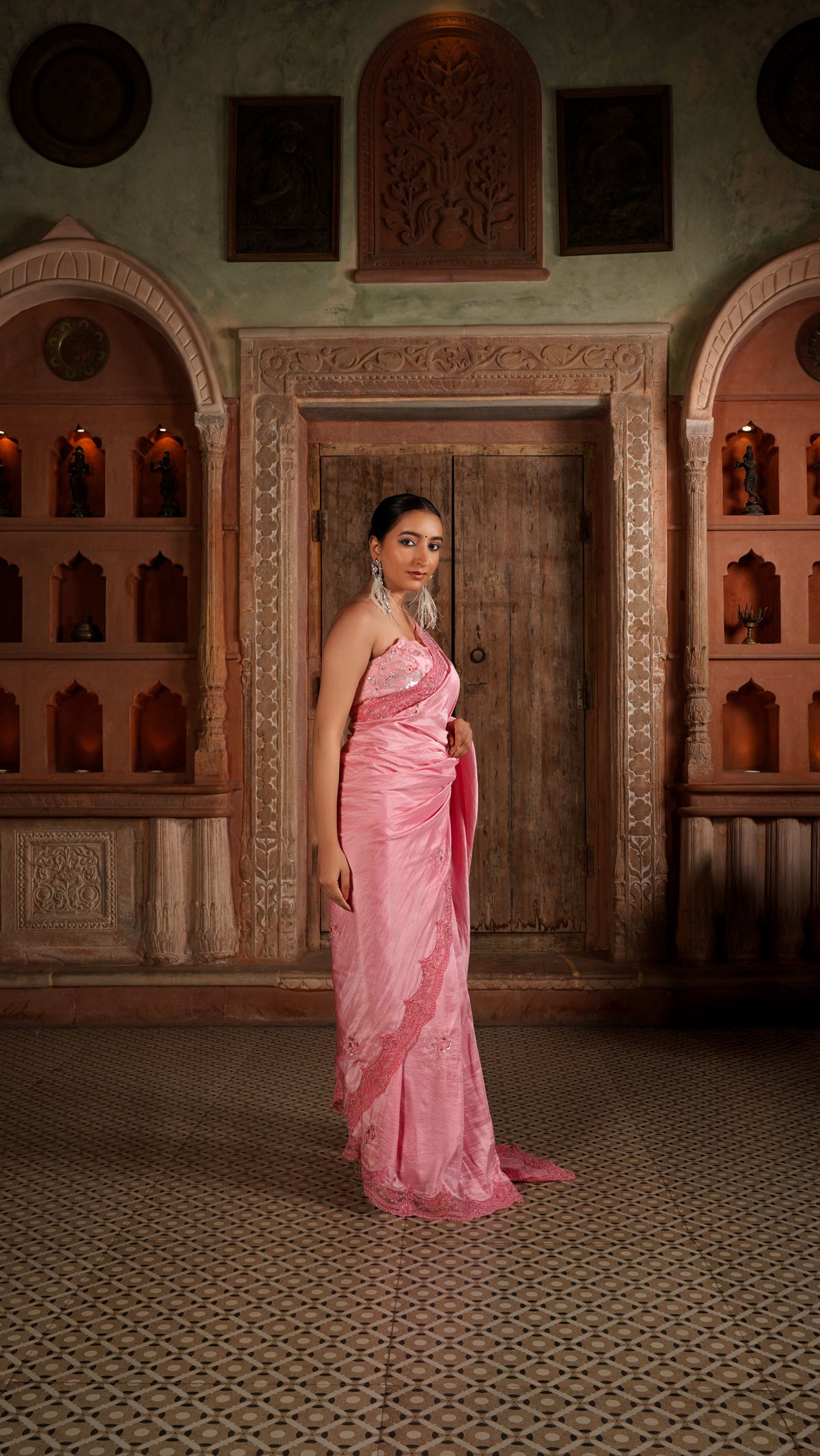 Flaky Silk Saree