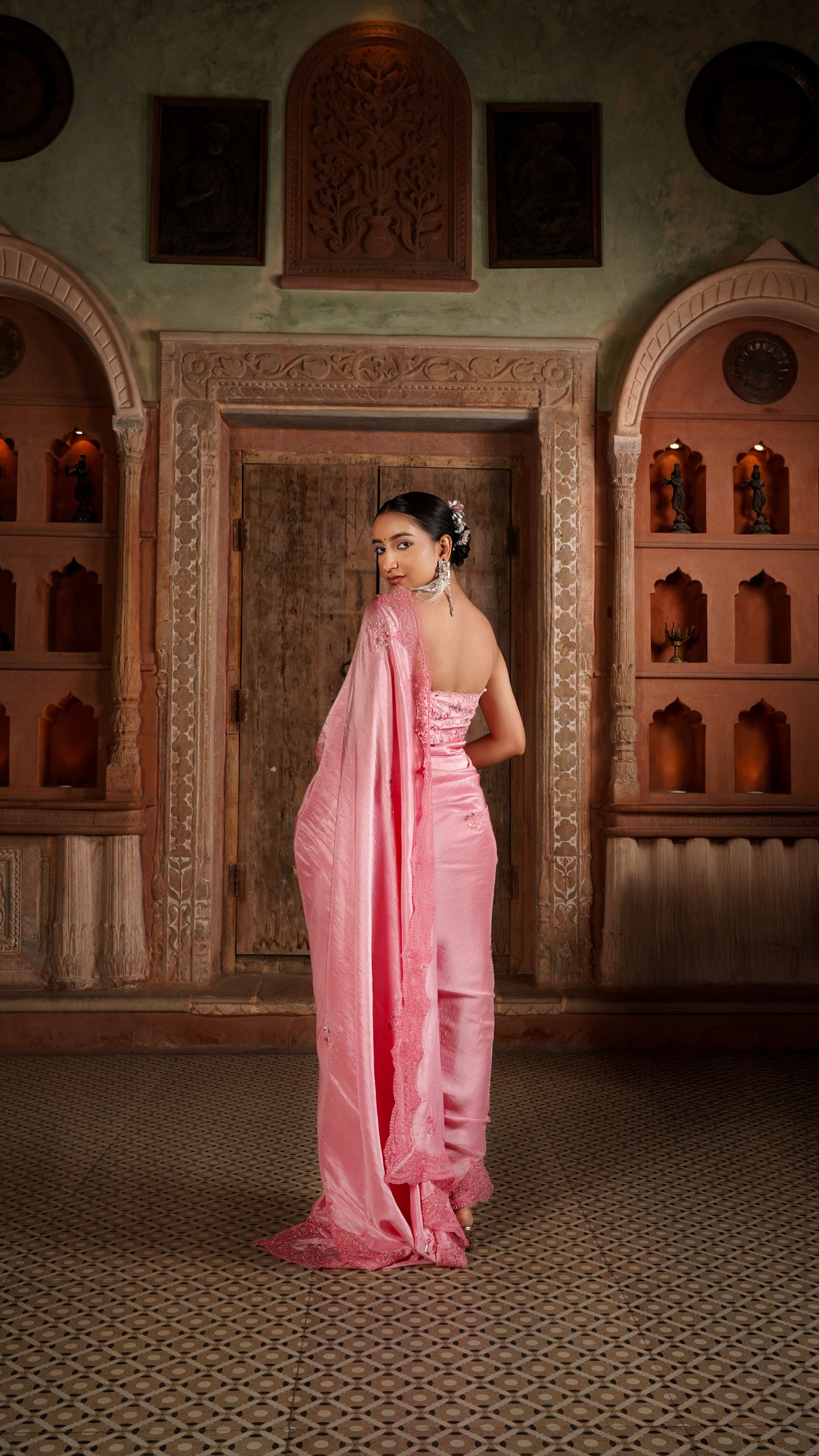 Flaky Silk Saree