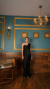 Black Drape Saree