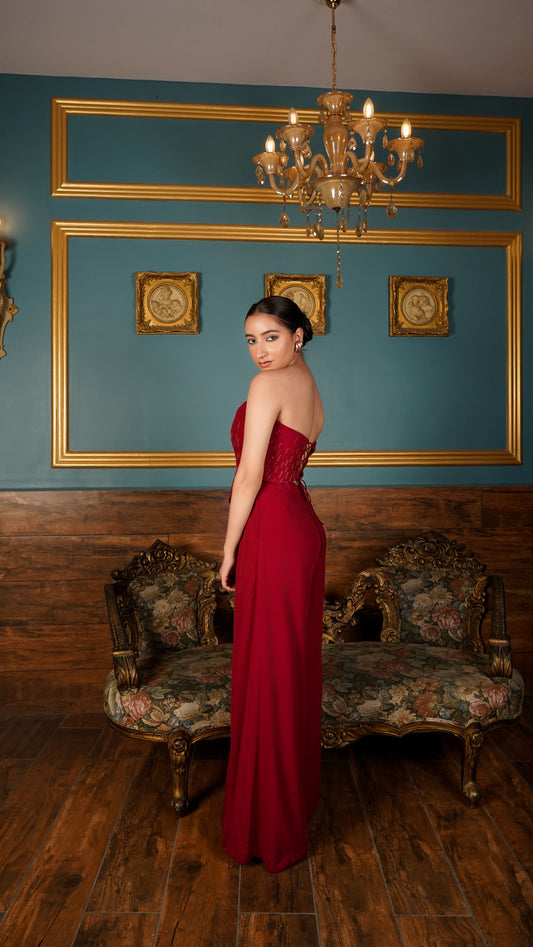 Aesthetic marron co-ord set  