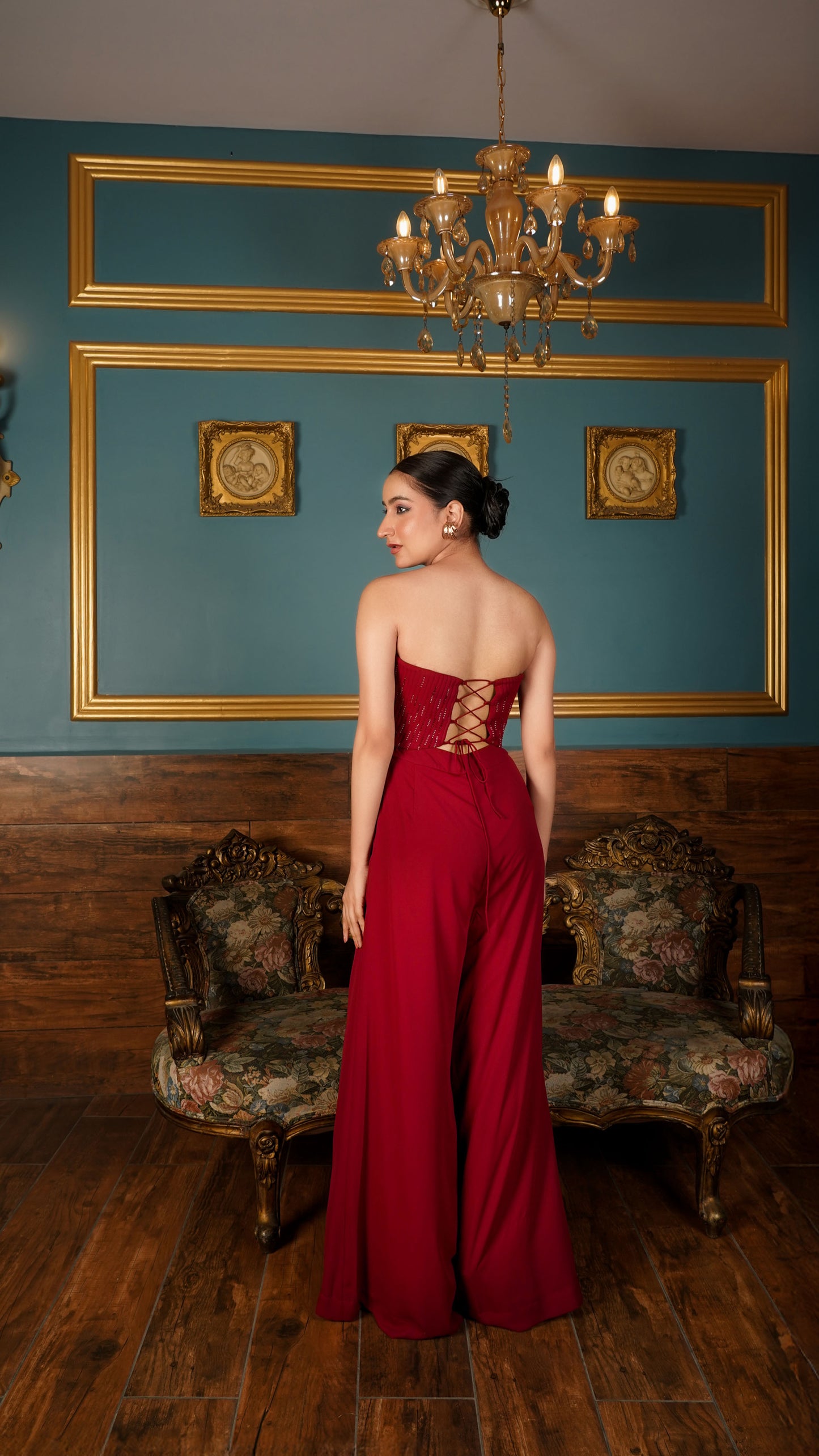 Aesthetic marron co-ord set  