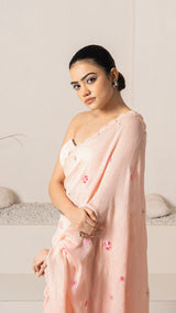 Pink Heart Saree