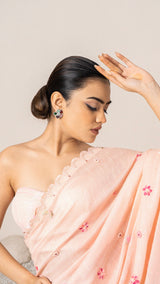 Pink Heart Saree