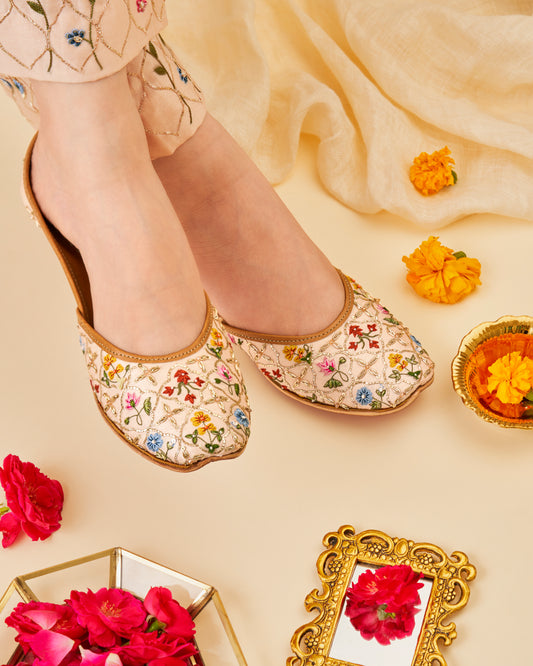 Gold Leafing – way of Mughal floral