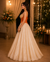Orange Lehenga Set