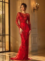 Red Carnation Gown