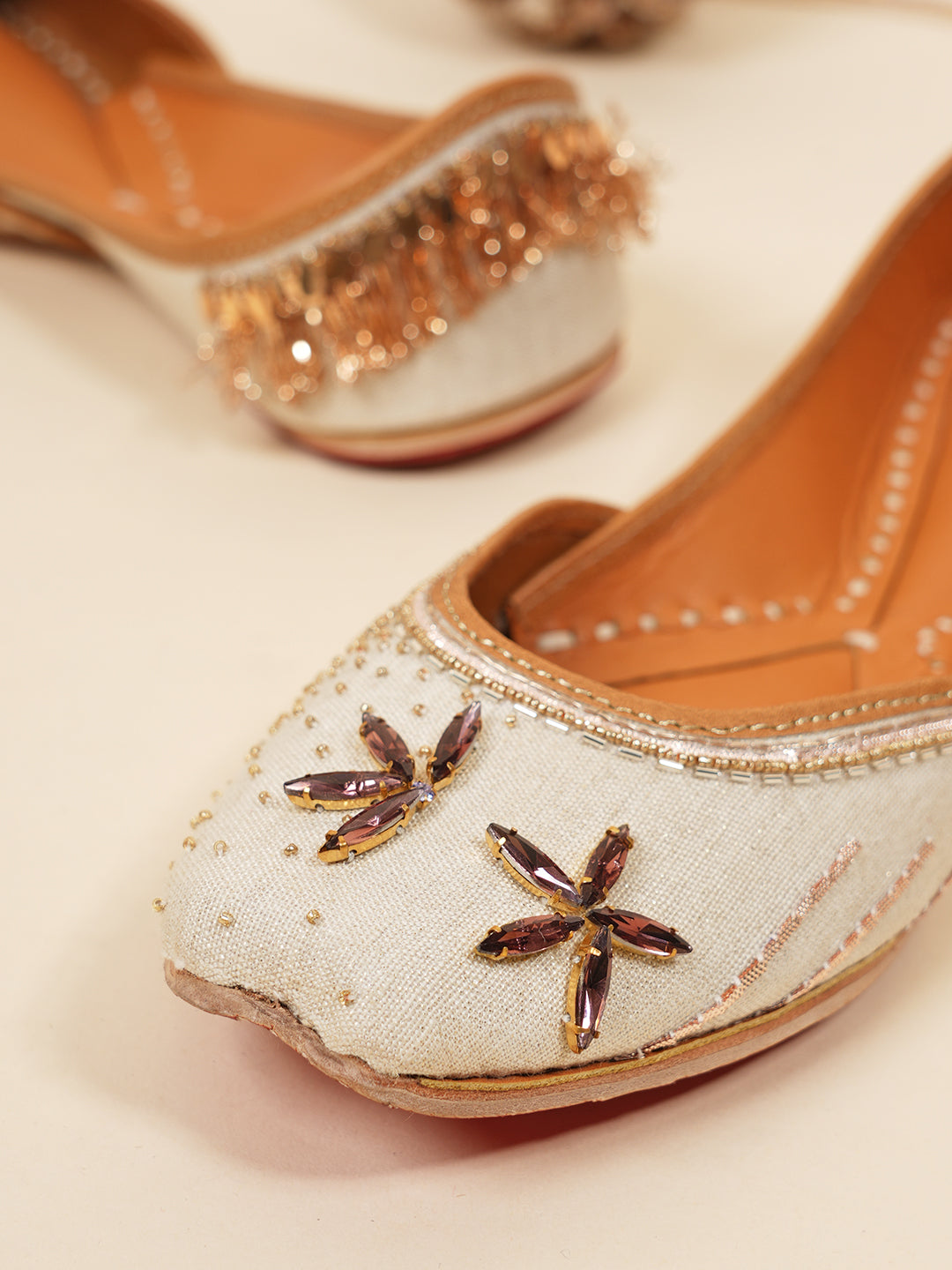 Brown Rhinestone Jutti