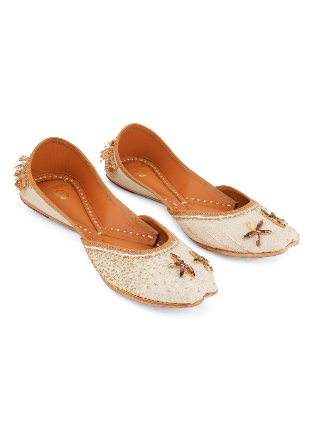 Brown Rhinestone Jutti