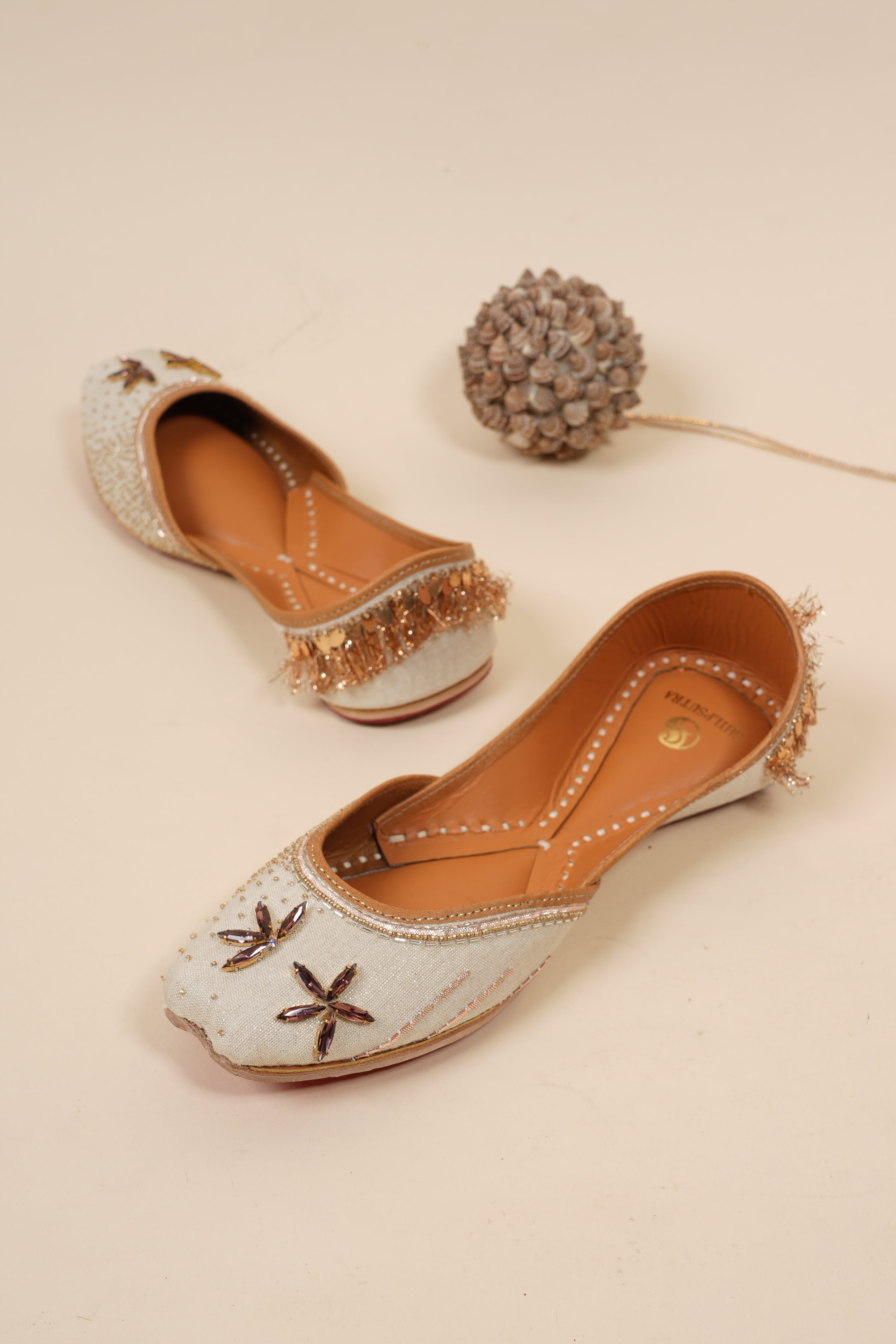 Brown Rhinestone Jutti