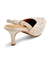Ivory Frost peep toe