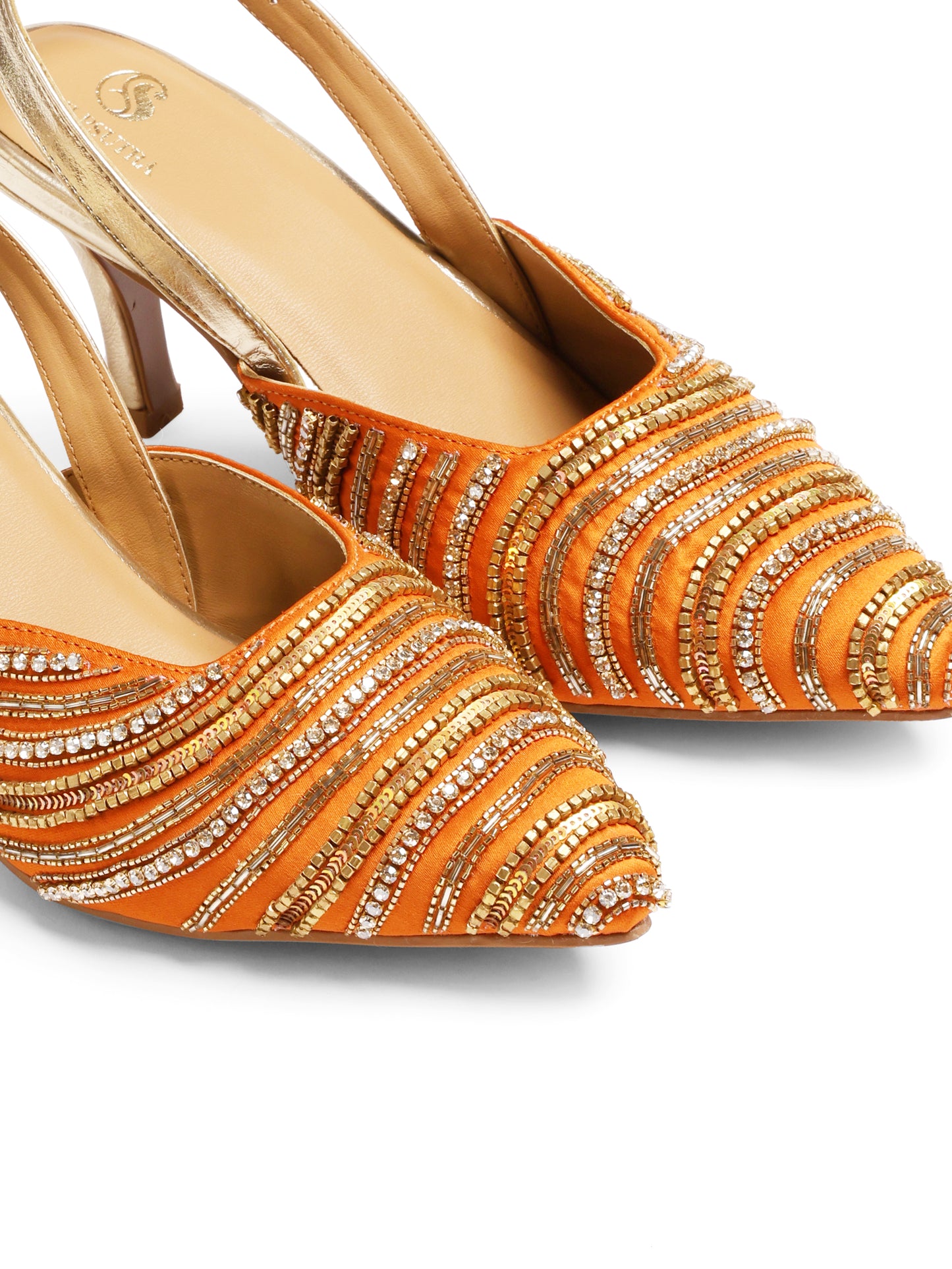 Amber Ripple Peep Toe