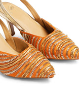 Amber Ripple Peep Toe