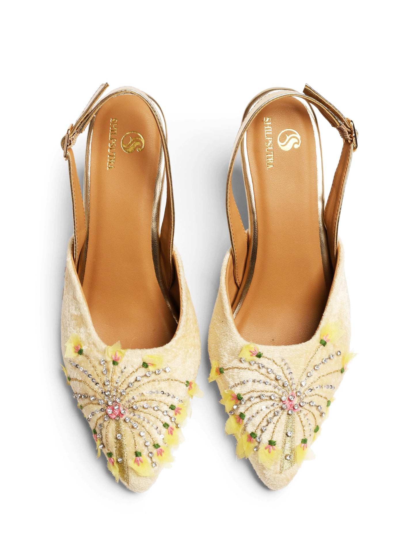Floral Burst Peep Toe