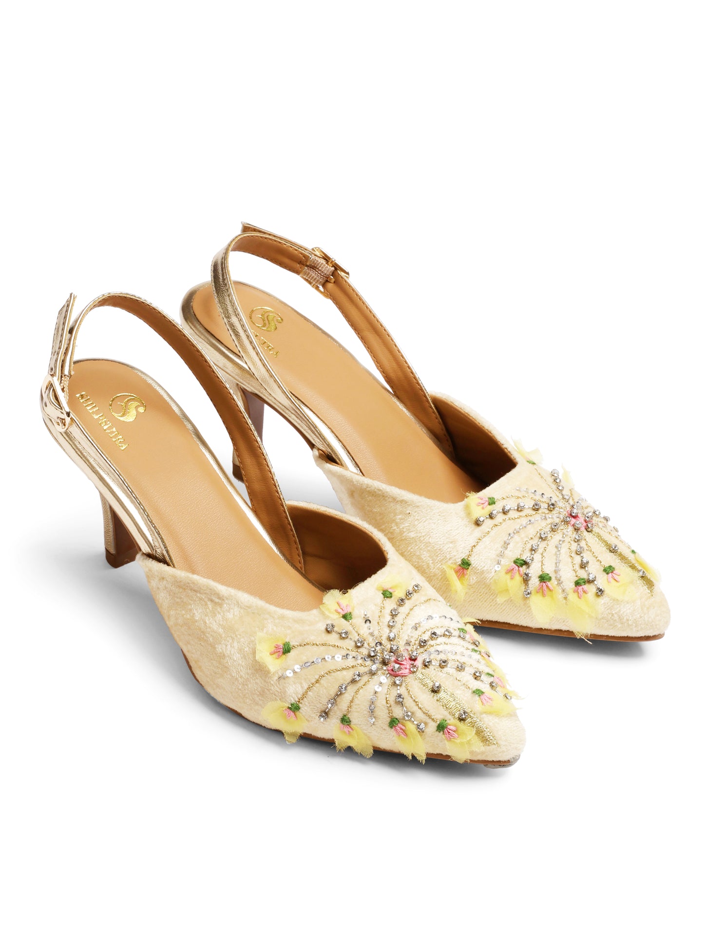 Floral Burst Peep Toe