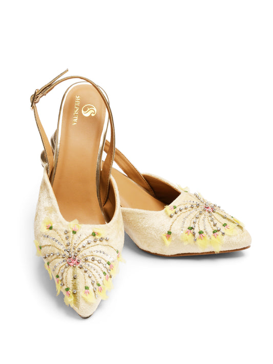 Floral Burst Peep Toe