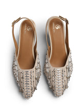 Crystal Mirror peep toe