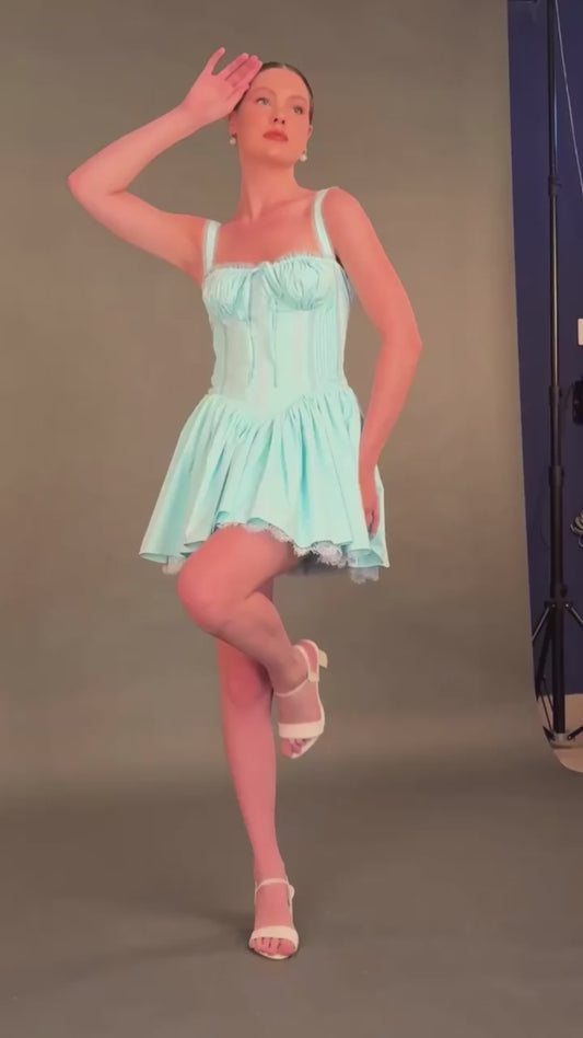 Columbia blue mini dress