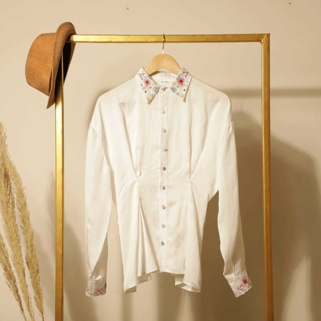 Box pleat detail shirt
