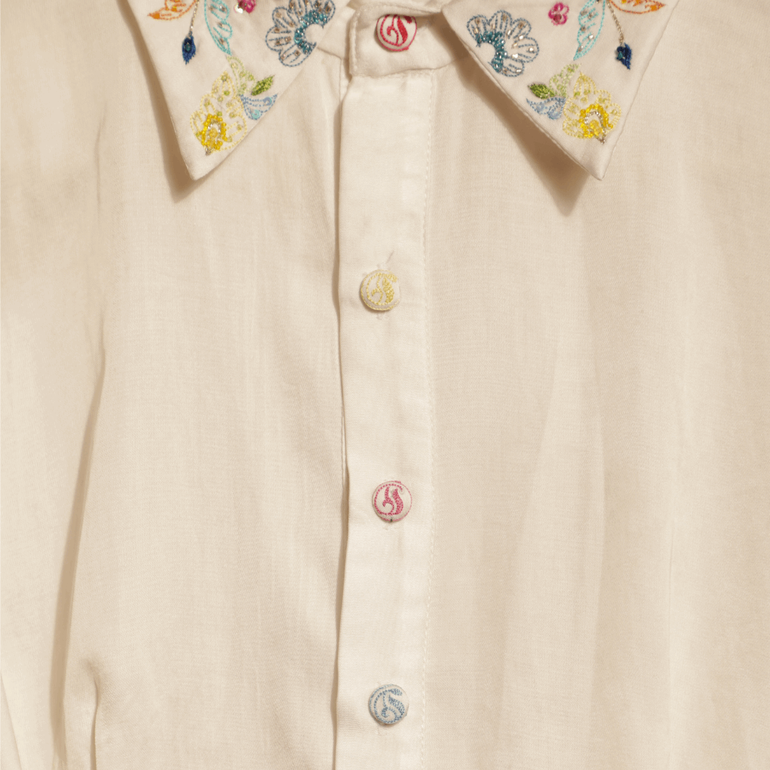 Box pleat detail shirt