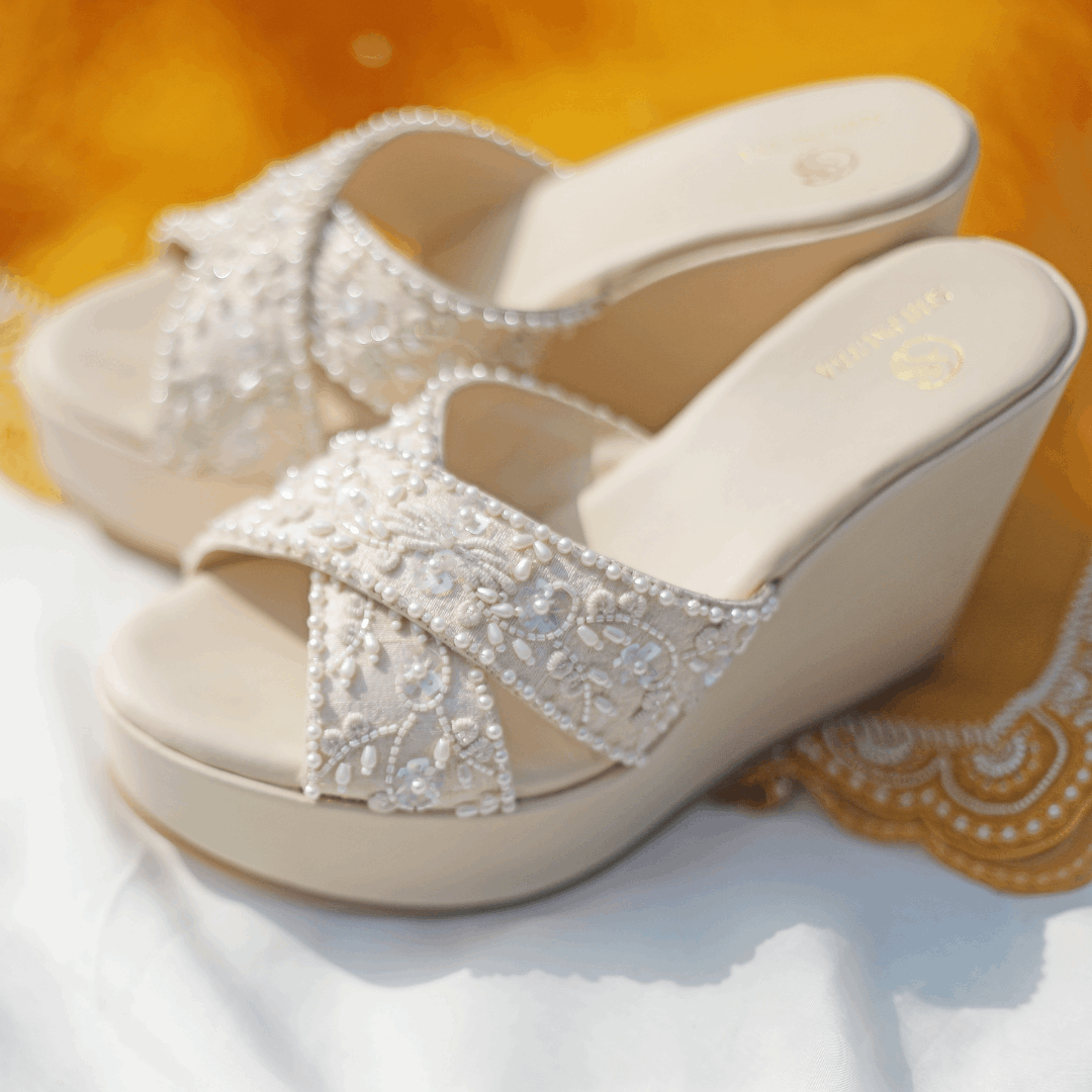 white wedges 