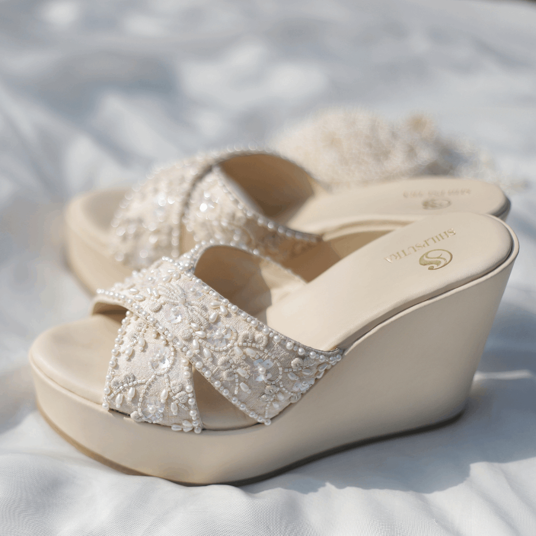 white wedges 