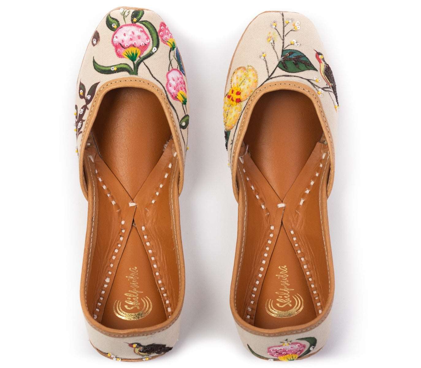 Designer Handmade Ladies juti Beige color