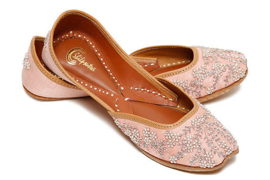 Dabka and Metal work 3D Embroidered designer ladies jutti