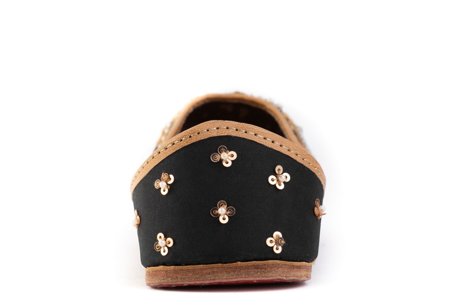 Black Color Designer Embroidered Ladies Punjabi Jutti