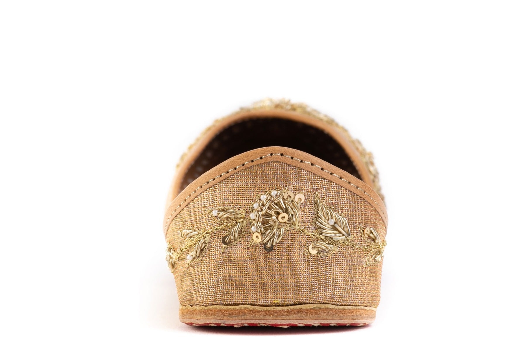 Designer Golden Embroidered Ladies Punjabi Fancy Jutti