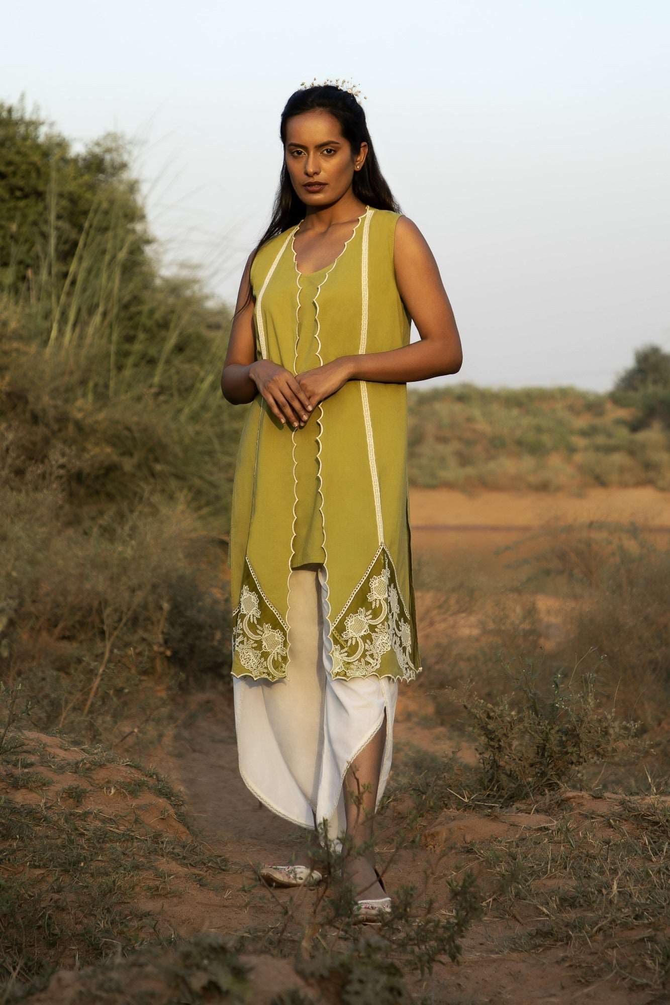 Velvet Leaves Kurti