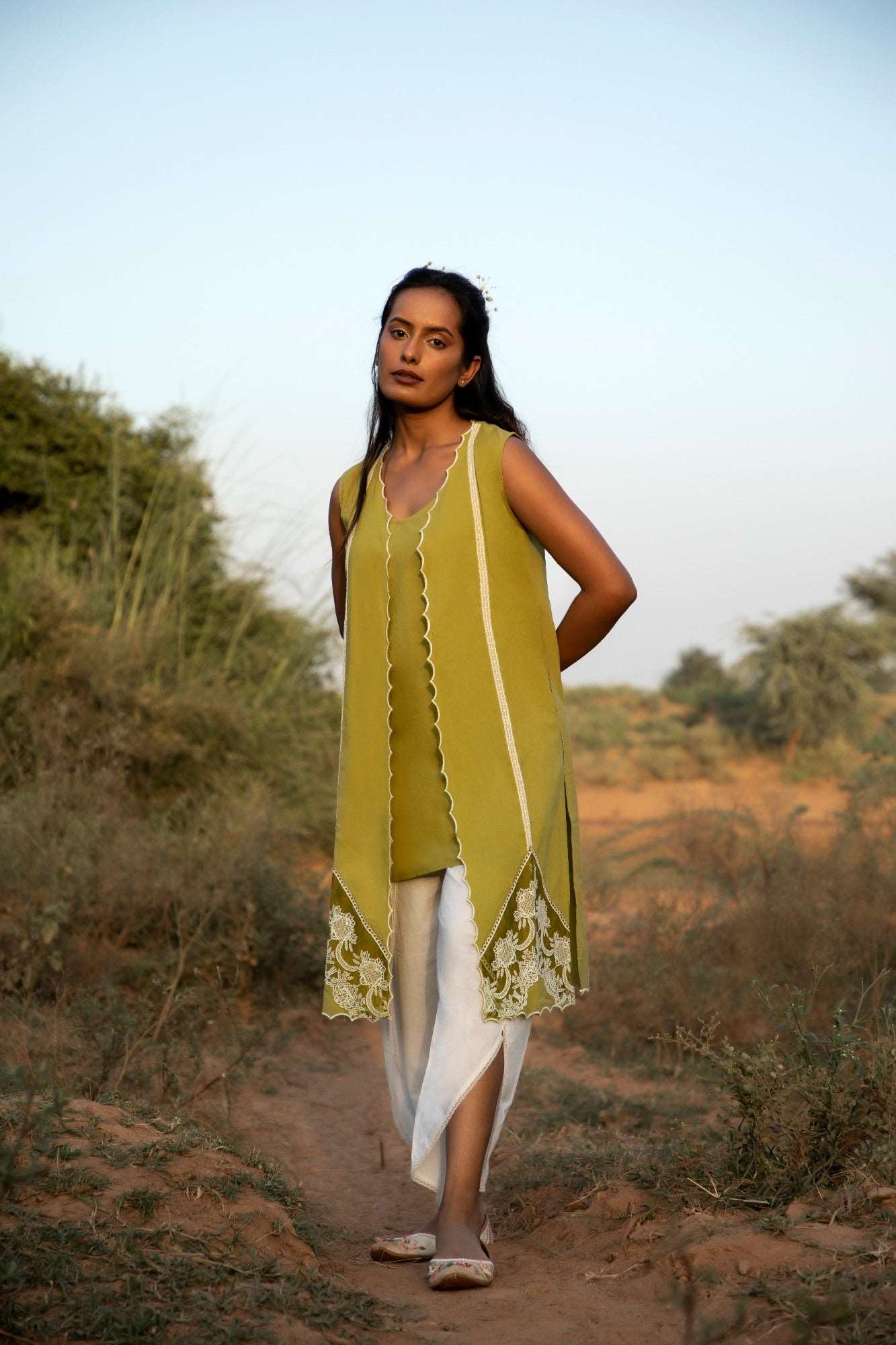 Velvet Leaves Kurti