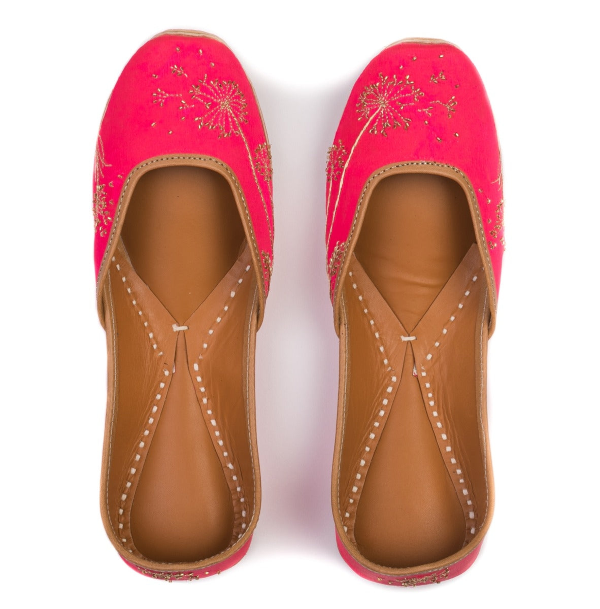 Pink Color Embroidered Designer Ladies Juti