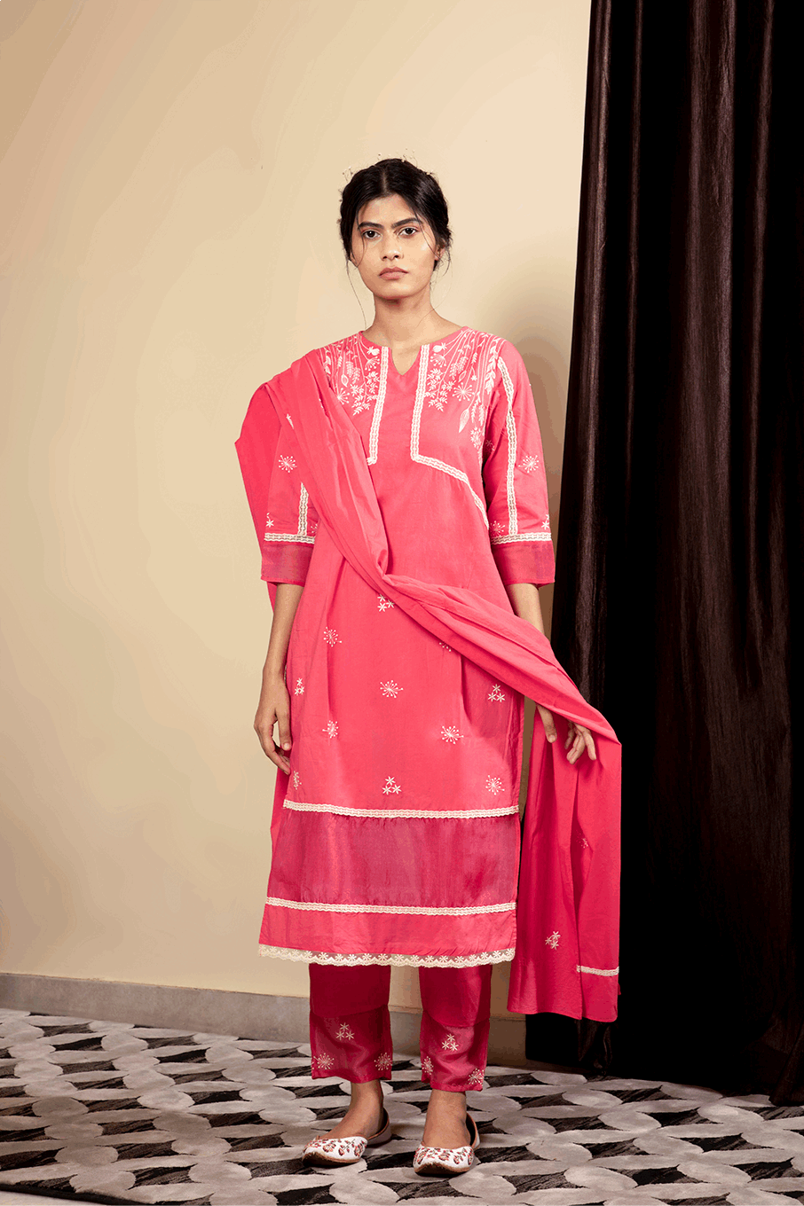 Festive Azalea Kurti