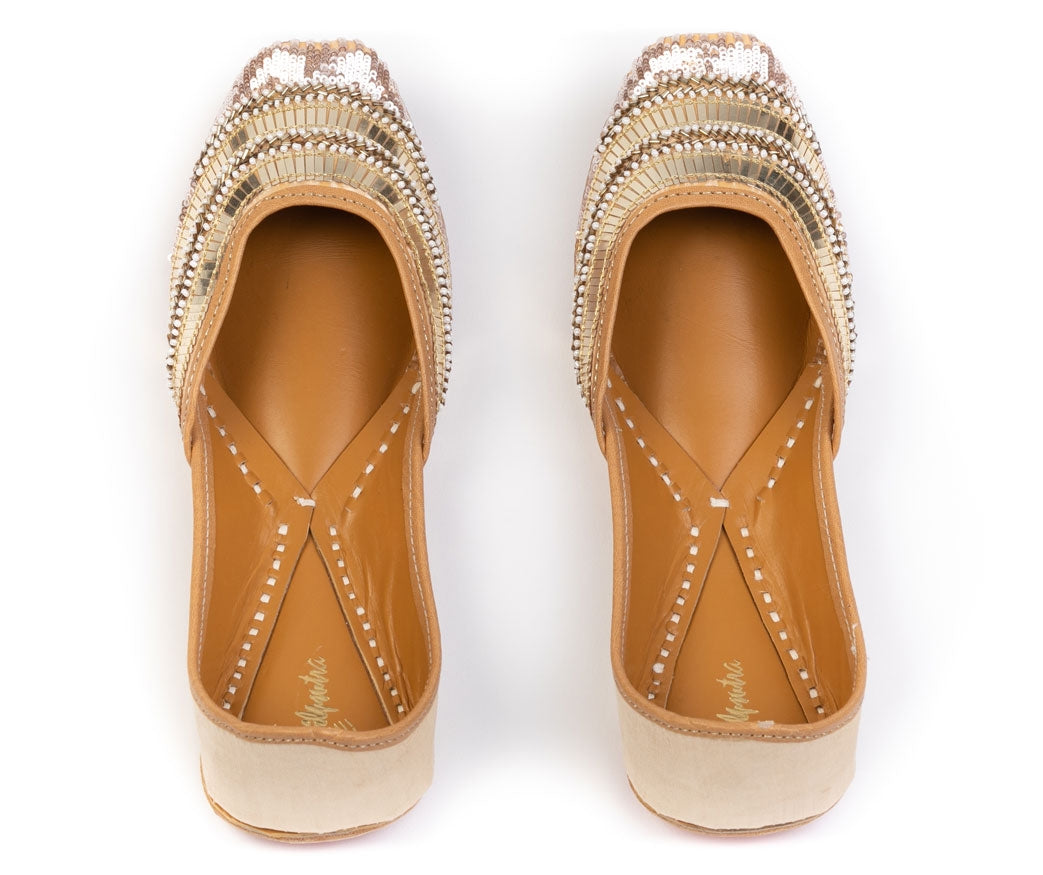 Golden Designer Jutti for Ladies