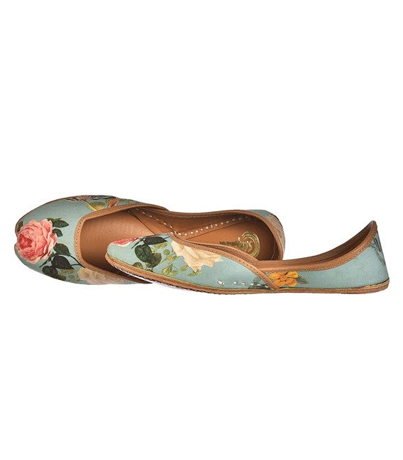 Floral Printed Designer Ladies fancy Punjabi Jutti