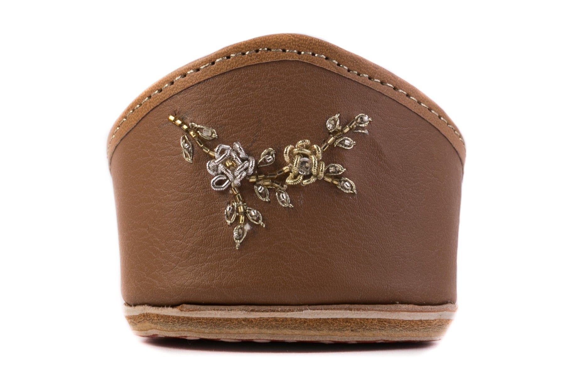 Tan Color hand embroidered Designer Ladies Punjabi 