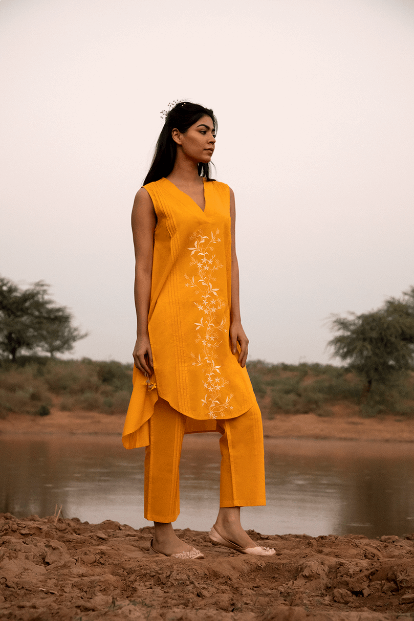 Zinnia Blooms Kurti